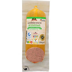 Landleberwurst 250 g, Schnittlauch