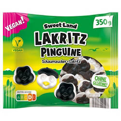 Vegane Lakritz Favoriten, Lakritz Pinguine, 350g