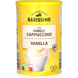 BARISSIMO Aromatisierter Cappuccino 500 g, Vanille
