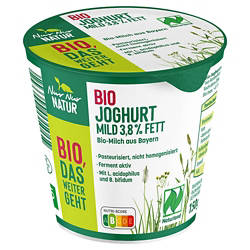 Bio Joghurt 3,8 % Fett 400 g, milder Naturjoghurt