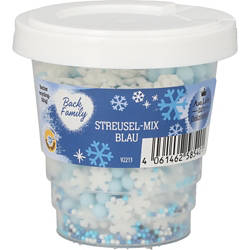 Streudekore 80 g, Dekor Blau Mix