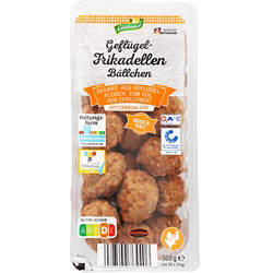 Geflügelfrikadellen 0,5 kg, Frikadellenbällchen