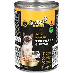 Katzenfutter Nass 415 g, Truthahn und Wild