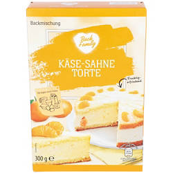 Backmischung 0,3 kg, Käse-Sahne-Torte