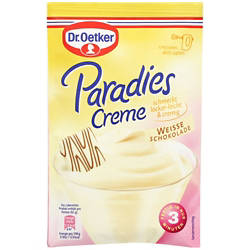 Paradiescreme 70 g, Weiße Schokolade
