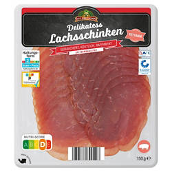 Lachsschinken-Aufschnitt 150 g, Klassik