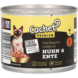 Katzen Nassfutter 205 g, Huhn-Entengelee