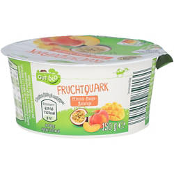 Bio-Fruchtquark 150 g, Pfirsich-Mango-Maracuja