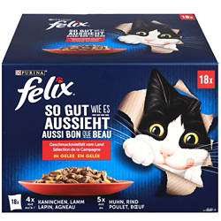 Felix Pouches SGWA 18x85g, Countryside