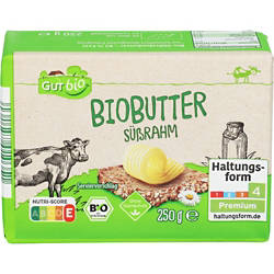 GUT BIO Bio-Butter 250 g, Süssrahmbutter