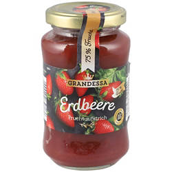 GRANDESSA Fruchtaufstrich 75 % 250 g, Erdbeere