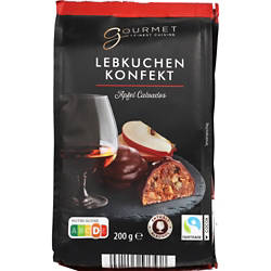 FINEST CUISINE Lebkuchen Konfekt 200 g, Apfel-Calvados