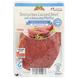 Deutsches Corned Beef 200 g, Schwarzer Pfeffer