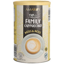Family Cappuccino 0,5 kg, Weiß & Heiß