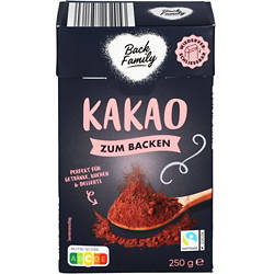 BACK FAMILY Kakao zum Backen 250 g