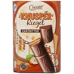 CHOCEUR Schoko-Knusper-Riegel 180 g, Zartbitter