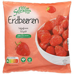 TK Obst-Sortiment ungesüßt, Erdbeeren 0,75 kg