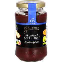 Fruchtaufstrich 75% 250g, Pflaume Apfel Zimt