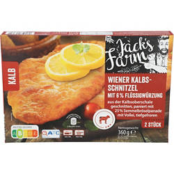 JACK'S FARM Wiener Kalbsschnitzel 360 g