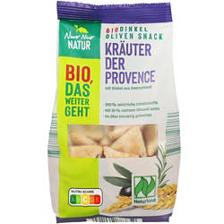 Bio-Dinkel-Oliven-Snack 150 g, Kräuter