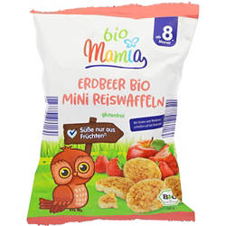 Bio-Mini Reiswaffeln 50 g, Erdbeere