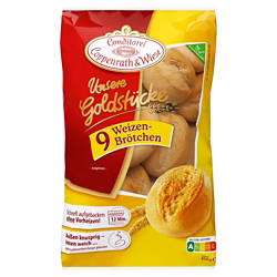 Aufbackbrötchen Unsere Goldstücke 450 g, Weizenbrötchen