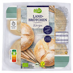 Bio-Landbrötchen 250 g, Weizen