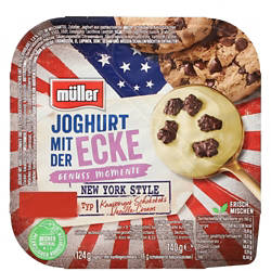 Joghurt mit der Ecke 140 g, New York: Schoko Cookies