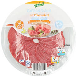 Fettreduzierte Geflügelsalami 100 g, Klassik