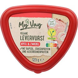 Vegane Levervurst 125 g, Apfel-Zwiebel