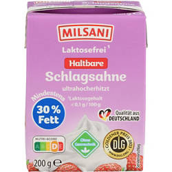 Laktosefreie H-Sahne 200 g