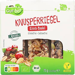 , Bio-Knusperriegel 75g, Kirsch-Mandel