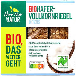 Bio-Hafervollkorn-Riegel 105 g, Kokos