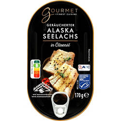 GOURMET FINEST CUISINE Alaska Wildfisch 170 g, Geräucherter Seefisch