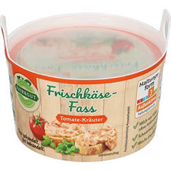 FAIR & GUT Frischkäse-Fass 200 g, Tomate-Kräuter