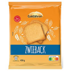 GOLDÄHREN Zwieback 450 g