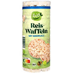Bio Reiswaffeln, mit Meersalz