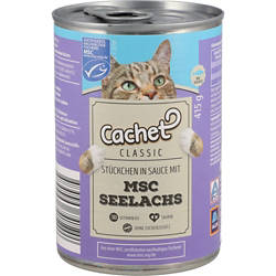 CACHET Classic Katzennassfutter 415 g, MSC Seelachs 5 %