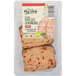 Veganes Leverkäse Sortiment, Brotzeitscheiben Paprika 120 g