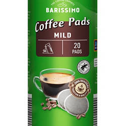 Kaffeepads 20 Stück, Milde Bohne