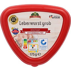 Leberwurst im Becher 175 g, Grob