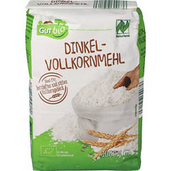 Bio-Dinkelmehl 1 kg, Vollkorn