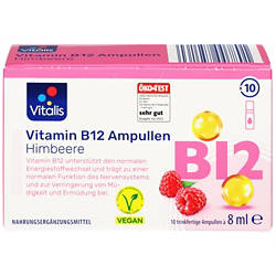 Vitamin B12 Ampullen 80ml, Himbeere