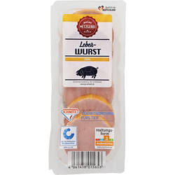 Hausmacher Wurst 150 g, Leberwurst fein