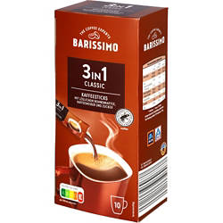 BARISSIMO Kaffeesticks 140 g, 3in1