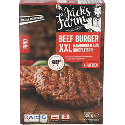 JACK'S FARM Beef Burger 0,5 kg, XXL