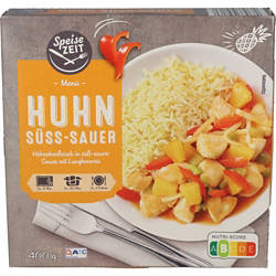 Fertiggerichte 400 g, Hühnchen süß-sauer