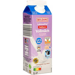 Laktosefreie H-Milch 3,5% 1 l