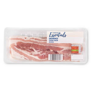 Unsmoked Streaky Bacon Rashers 12 Pack*