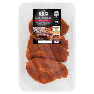Schweine-Nackensteaks gewürzt 600 g, Tropical-Chili